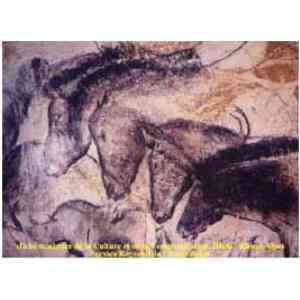 Click para ampliar. Pulsa en el nombre para ver la ficha. Caballos, cueva Chauvet, Francia.